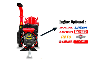 K-maxpower 27HP Trituradora Astilladora Hidráulica 120mm AutoFeed Astilladora de madera autopropulsada de alta eficiencia de 6 "con TUV CE aprobado - Product Image 3