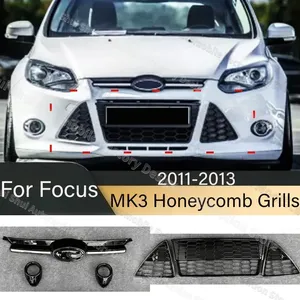 Grilles de course StarNav pour pare-chocs avant de voiture MK3 2011 2012 2013 2014, grille inférieure en nid d'abeille, kits de protection et de décoration - Product Image 2
