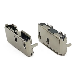Conectores y Receptáculos SMT Coorle <span class=keywords><strong>Micro</strong></span> <span class=keywords><strong>USB</strong></span> Tipo B 3.0 de 10 Pines Hembra para Puerto de Disco Duro Móvil, 1000 Unidades/Bandeja - Product Image 4