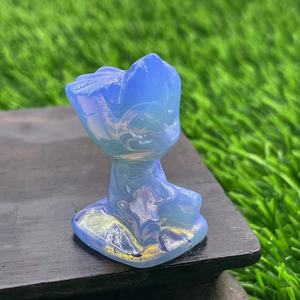 Petites sculptures de Groot en cristal de 1,5 pouce, pierres de guérison et d'artisanat - Product Image 5