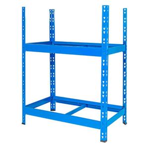 Système enfichable LxPxH 1100x500x1200mm Convient aux pneus jusqu'à Dia. Porte-pneu enfichable de 680 mm 2 niveaux d'étagère - Product Image 2