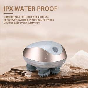 Brosse à shampooing portable portable à main pour gratter la tête masseur électrique sans fil pour le cuir chevelu avec pétrissage 96 nœuds de massage - Product Image 2