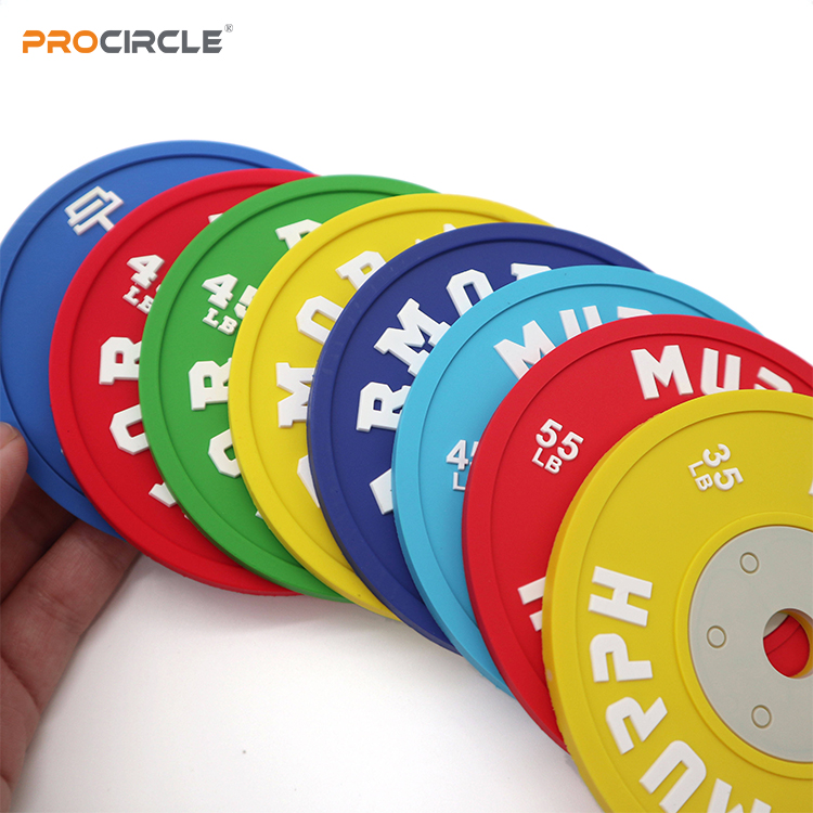 ProCircle GF0010 Weight Plate Cup Holder - Custom Silicone Soft PVC Rubber Drink Coaster