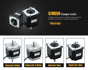 มอเตอร์สเต็ปเปอร์6.35มม. 8มม. 2เฟส Nema23 56มม. 1.2nm 57HS56-3004 ° 1.8 - Product Image 3