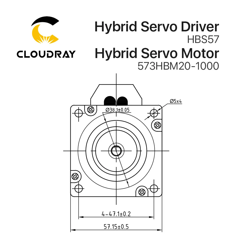 Cloudray DM36 Leadshineハイブリッドサーボモーター (ドライバー付き)