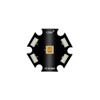 Module de puce LED UVC haute efficacité 265nm 285nm 0.5W 1W 3.7 5V 6v 8V 9v 11V Module PCBA 20*20*2mm avec câble pour stérilisateur
