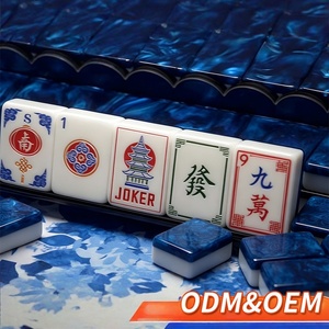 Ensemble de Mahjong en Acrylique Pliable de Style Américain de Luxe pour 4 Joueurs avec Design Durable Portable pour Compétitions et Fêtes - Product Image 3