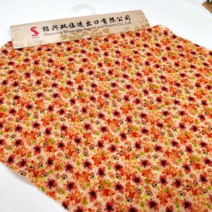 Recién llegado, tela estampada de algodón y <span class=keywords><strong>lino</strong></span> <span class=keywords><strong>con</strong></span> diseño Floral pequeño, textil Shaoxing Keqiao para camisa de mujer, cojín, mantel - Product Image 5
