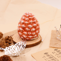 Pignons de pin en céramique décorations de Noël peints à la main écologiques nordiques colorés modernes créatifs articles d'ameublement photographie