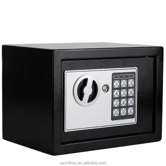 Small Digital Fireproof Steel Security Safe with Password Lock Box Pattern Electronic Safe for Hotels Amenities Homes
