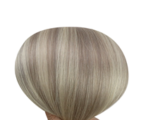 Extensions de cheveux humains vierges russes de qualité supérieure, cuticules alignées, lisses comme des baguettes, double épaisseur, tissage Genius Weft