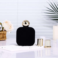 Flacon de parfum carré en verre haut de gamme de 100 ml avec impression sérigraphique, bouchon de qualité alimentaire, emballage personnalisé