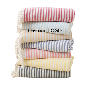 LOGO personalizzato 100% cotone Fouta turco telo mare <span class=keywords><strong>Peshtemal</strong></span> Extra Large 180*100CM spogliato telo mare turco Mandala - Product Image 1