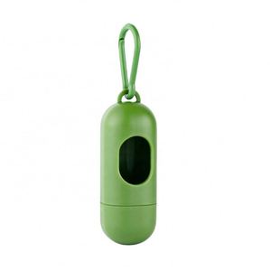 Distributeur portable de sacs à déjections canines grande capacité en ABS, design simple, crochet en silicone lavable, solution réutilisable pour l'hygiène des animaux - Product Image 4