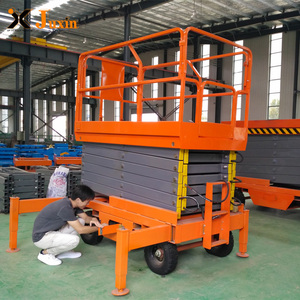 Gunting listrik hidrolik, <span class=keywords><strong>Platform</strong></span> pengangkat gunting seluler 6m 8m 10m untuk pekerjaan udara - Product Image 2