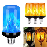 Ampoule à effet de flamme LED personnalisée clignotant Fire Light avec E27/E26/B22 pour le sport et le divertissement