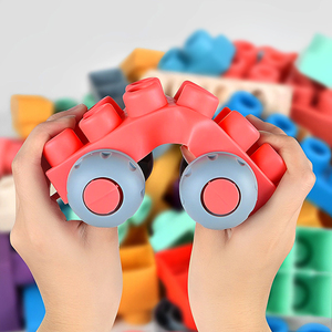 ชุดของเล่นเด็กแบบ DIY อัดแน่นแน่นด้วยยางซิลิโคนสำหรับกัดของเล่นเด็กบล็อกของเล่นแบบนิ่มตัวต่อซิลิโคน - Product Image 2