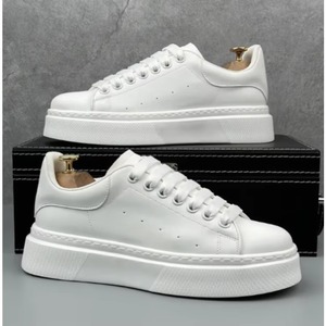 2026 New Style Sheepskin Thick Sole Cushioning <b>Height</b> <b>Increasing</b> Platform Walking High Quality Laced High Top Casual Sports - Product Image 3