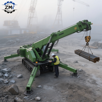 Grue araignée ZMT P-1139, 6 tonnes, 8 tonnes, diesel, autopropulsée, homologuée CE, hydraulique, sur chenilles, télescopique, avec stabilisateurs, hauteur de levage 30,5 m