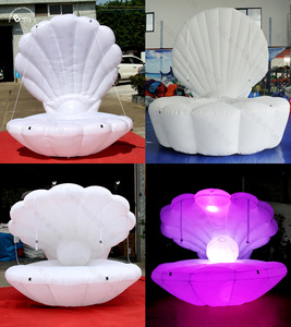 Coquille de mer gonflable colorée, accessoires de scène, publicité, coquille de palourde géante gonflable, coquille de mer gonflable pour la décoration de scène - Product Image 5