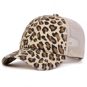 Gorras de Camionero al por Mayor, Gorra de Béisbol Innovadora Personalizada de Alta Calidad con Estampado de Leopardo, Gorra de 6 Paneles - Product Image 4