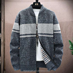 Suéter <span class=keywords><strong>Cárdigan</strong></span> de <span class=keywords><strong>Hombre</strong></span> de Punto Suave, Personalizado, de Lana, de Alta Gama, Resistente al Viento - Product Image 5