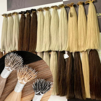 Prix de gros d'usine, extensions de cheveux humains de haute qualité, alignées sur les cuticules, nano anneaux, cheveux indiens bruts, 22 pouces, 24 pouces, extensions de cheveux I-tip, fournisseurs de cheveux