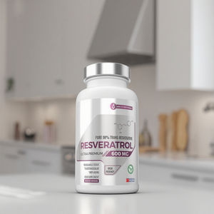อาหารเสริม resveratrol 600มก. มีความบริสุทธิ์98% ทรานส์-เรสเวอราทรอล60แคปซูลมังสวิรัติผลิตภัณฑ์ความงามแก่ผู้ใหญ่สหราชอาณาจักร - Product Image 3