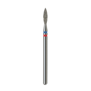 Broca de Diamante para Cutículas de Alta Calidad, Herramientas y Accesorios para Uñas, Flame X-COOL 2.3 mm, Azul+Rojo, Gran Agrietamiento - Product Image 4