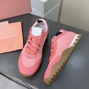 Los Nuevos Zapatos Deportivos Casuales Rosas de Diseñador para Mujer Presentan una Parte Superior de Tela de Algodón Ligera y Lujosa, Transpirable y Antideslizante - Product Image 4