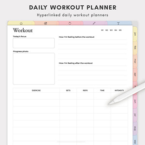 Diario de Entrenamiento Semanal/Diario Personalizado <span class=keywords><strong>DIN</strong></span> <span class=keywords><strong>A5</strong></span> con Tapa Dura y Caja de Regalo para Registrar Metas Deportivas, Ejercicio, Progreso de Fitness para Mujeres - Product Image 5