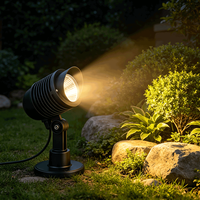 Projecteur LED en aluminium étanche IP65 12W AC 110V Blanc Chaud 60° Anti-éblouissement pour Arbres, Aménagements Paysagers et Jardins