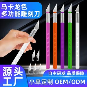 Cuchillo multiusos con mango de ABS personalizado, diseño de dibujos animados, cortador de papel de oficina, cuchillo para tallar arcilla, madera y plástico. - Product Image 5