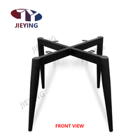 Jieying chaises de salle à manger à pieds en métal de haute qualité cadres de base de chaise à 4 pieds noirs accessoires de meubles personnalisés