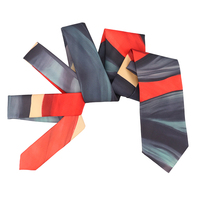 Cravates en soie de luxe pour hommes d'affaires, imprimées avec des motifs numériques personnalisés, dessins animés, fournisseurs et designers en gros