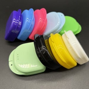 Dental <b>retainer</b> <b>case</b>, invisible braces storage box, orthodontic appliance storage box, colored PP material source - Product Image 1
