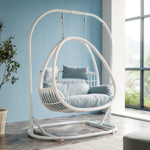 <span class=keywords><strong>Silla</strong></span> <span class=keywords><strong>colgante</strong></span> de mimbre con <span class=keywords><strong>Base</strong></span> de soporte para personas, asiento doble de alta calidad, venta al por mayor - Product Image 1