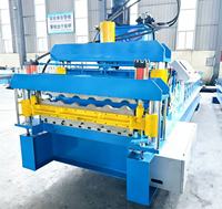 Prix d'usine pour la fabrication de matériaux de construction, panneaux muraux, tôles de toiture métalliques, machine de formage de rouleaux de tuiles ondulées à vendre