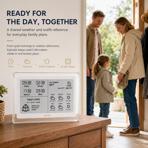 Kylendar Display Meteo E-Paper da 7,5 Pollici in Acrilico, Connettività Wi-Fi, Ora di Più Città, Previsioni Giornaliere, Notizie in Tempo Reale - Product Image 6