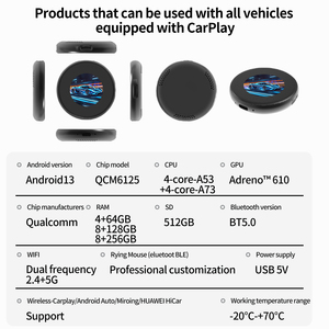 กล่อง AI CarPlay ความเร็วสูง รองรับ 4G SIM นวัตกรรมล่าสุด เพื่อการเชื่อมต่ออินเทอร์เน็ตและการนำทางอย่างต่อเนื่องทุกที่ - Product Image 3