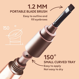 Gel Teintant Sourcils Peel-Off Effet Tatouage Longue Durée Imperméable avec Brosse et Plateau Portable - Product Image 4