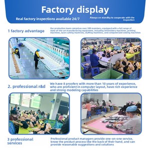 Bambole di Peluche Personalizzate in Cotone PP e Poliestere, Giocattoli Imbottiti con Marchio Aziendale OEM, Personaggi Animali e <span class=keywords><strong>Cartoni</strong></span> <span class=keywords><strong>Animati</strong></span> - Product Image 3