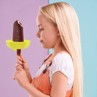 Ensemble d'outils de crème glacée en silicone respectueux de l'environnement Porte-goutte sans gâchis et support de plateau de cône de Popsicle pour les enfants
