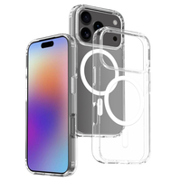Coque de téléphone antichoc transparente en TPU et PC avec aimant pour iPhone 17 Air Pro Max, nouvelle coque anti-chute pour iPhone 17 Pro Max