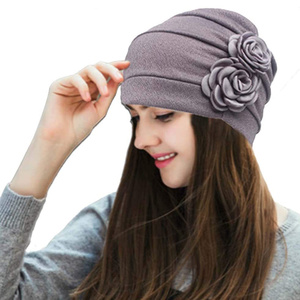 HZO-18115 Turban Chimiothérapie, Bonnet Fleur, Écharpe, Chapeau, Bandeau pour la <span class=keywords><strong>Perte</strong></span> de <span class=keywords><strong>Cheveux</strong></span>, Chapeau pour Patient Atteint de Cancer - Product Image 5
