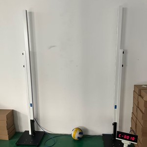 Contador automático de pases de voleibol de aluminio blanco perla, equipo de fitness escolar - Product Image 1