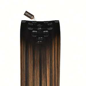 Extensiones de Cabello Humano Virgen Brasileño Remy de Grado 11A, Lisas, con Clip, con Mechas, Doble Trama, las Más Vendidas al por Mayor - Product Image 2