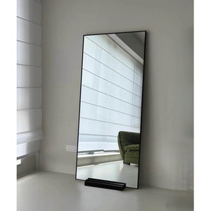 <span class=keywords><strong>Miroir</strong></span> <span class=keywords><strong>mural</strong></span> de luxe pleine longueur <span class=keywords><strong>grand</strong></span> <span class=keywords><strong>miroir</strong></span> de dressing rectangulaire avec cadre en aluminium pour la décoration de la chambre à coucher - Product Image 3