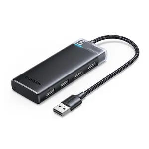 UGREEN USB Hub USB 3.0 Hub 4 พอร์ต 5Gbps USB อะแดปเตอร์แยกสําหรับ Macbook iPad Pro Air แล็ปท็อป PC อุปกรณ์เสริมคอมพิวเตอร์