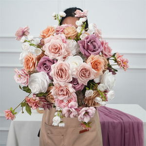 ลูกบอลดอกไม้ประดิษฐ์คุณภาพสูงหรูหราสำหรับตกแต่งโต๊ะงานแต่งงาน - Product Image 1